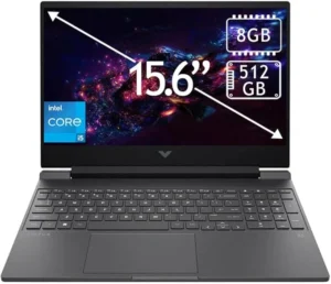 HP Victus 15-fa2013dx Gaming Laptop in Mica Silver with Intel Core i5-13420H, RTX 3050 6GB, 15.6" FHD IPS 144Hz