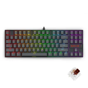 REDRAGON K552E Elite mechanical gaming keyboard with rainbow LED backlight and tenkeyless design